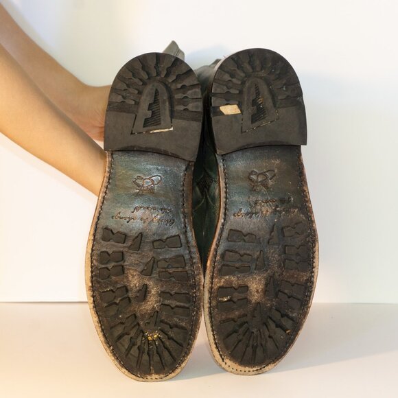 JOHN FLUEVOG Thatcher Green Boot w/faux laces NIB - Picture 4 of 4